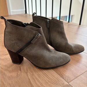 Marc Fisher Brown Suede Booties